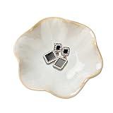 Ceramic Jewelry Dish, Leaf Tray, Key Holder, Small Ring Dish, Plate, Trinket Catchall, Nightstand Decor for Entryway Table, Room Decor