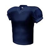 EALER Boys' Time Out Youth Stretch Football Practice Jersey, Blank Football Jersey Mesh Athletic Football Shirt Practice Sports Uniform Navy Blue X-Large