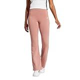adidas Women's Essentials Small Logo Flared Leggings, Warm Clay/White