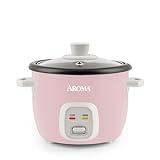 Aroma Housewares 4-Cups (Cooked) / 1Qt. Rice & Grain Cooker (ARC-302NGP), Pink
