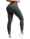SEASUM Women Scrunch Butt Yoga Pants Leggings High Waist Waistband Workout Sport Fitness Gym Tights Push Up 2XL