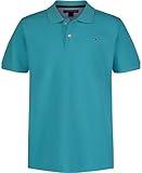 Tommy Hilfiger Boys' Short Sleeve Ivy Polo Shirt, Blue Curacao, 10-12