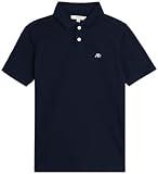 AEROPOSTALE Boys Polo Shirt - Comfort Stretch Classic Fit Short Sleeve Pique Athletic Golf Polo Shirt for Boys (Sizes: 4-16), Size 8, Navy
