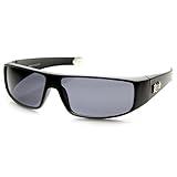 Locs Flat Top Wrap OG Gangsta Hardcore Sunglasses (Matte-Black)