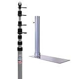 Flagpole-To-Go Ultimate Tailgate Kit with Portable Flagpole and Tire Mount, 20 Ft