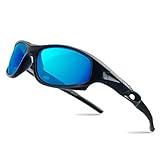 AODUOKE Boys Sunglasses Sports Polarized for Kids Sunglass Boys Girls Children Youth Baseball Fishing Unbreakable Beach Sun Glass with Strap Age 4-12