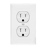 SecureGuard Power Receptacle indoor Wall Outlet 720P Spy Camera SD Card DVR Nanny Camera (White)Motion Only