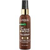 L'Oreal Paris Sublime Bronze Self Tanning Facial Mist, Water-Based Formula, Coconut Water & Vitamin E, 3 fl. Oz