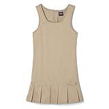 French Toast Girls' Little Pleated Ribbon Bow Jumper, Khaki, 5