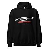 JG Infinite 2024 Sports Car Z06 C8 Next Gen Silhouette Vette Drivers Hoodie Pullover Sweatshirt Black