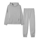 JXsOyen Cyber of Monday 2024 Deals: 2 Piece Fall Sets for Women - Graphic Hoodies & Baggy Sweatpants Tracksuit