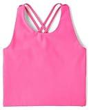 The Children's Place,Girls,Atheletic Sleeveless Tank Tops,Neon Peony,Medium