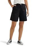 Lee Women's Ultra Lux Comfort with Flex-to-Go Utility Bermuda Short, Union-All Black, 10