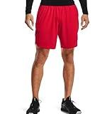 Under Armour Men's Training Stretch Shorts, Red (600)/Mod Gray, Large Tall