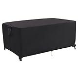 Jungda Outdoor Dining Table Cover,60 Inch Rectangle Patio Dining Table Covers,Waterproof Outside Table Cover Furniture Covers - 60 X 38 X 28 Inch