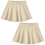 The Children's Place girls Active French Terry Skort Skirt Set, Sandy 2 Pack, Medium US