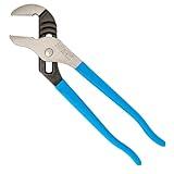 CHANNELLOCK 430 10-inch Straight Jaw Tongue & Groove Pliers, Made in USA, 2-inch Jaw Capacity, Laser Heat-Treated 90° Teeth, Forged High Carbon Steel