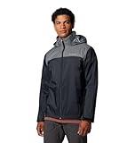 Columbia Men's Glennaker Lake II Rain Jacket, Black/City Grey, Medium