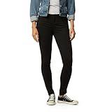 Levi Strauss Signature Gold Women's Modern Skinny Jeans Mid-Rise Stretch Denim (Also Available in Plus), Noir, 16 Short