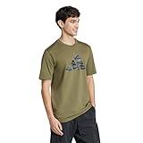 adidas Men's Tall Size Codes Camouflage Graphic T-Shirt, Olive Strata