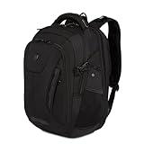 SwissGear Travel Tech Elite Laptop Backpack – Fits Laptops up to 16” – ScanSmart TSA-Friendly Backpack with USB Port, Shoe Compartment & Organizer Pockets – Black