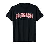 Richmond Virginia VA Vintage Sports Design Red Design T-Shirt