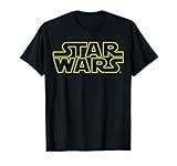 Star Wars Simple Title Logo Outline Disney+ T-Shirt