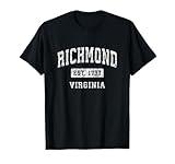 Richmond Virginia VA Vintage Established Sports Design T-Shirt