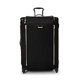 TUMI - Voyageur Leger 4 Wheeled Packing Case Luggage - Lightweight and Spacious, Sleek Silhouette, Durable Women's Suitcase - 29" Extended Trip Expandable Packing Case, Black with Gold Hardware