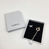 PABOIA Women's Jewelry Butterfly tassel dangling earrings, crystal zircon earrings, asymmetrical chain design, women's jewelry gift