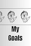 Glaring Puppy "My Goals" Journal: notebook for achievers
