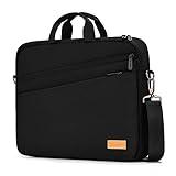 bagasin 17 17.3 inch Laptop Computer PC Shoulder Bag Carrying Case, Water-Repellent Fabric Briefcase, Lightweight Toploader, Business Casual or School