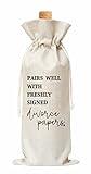 Divorce Gifts For Women, Divorce Party Decorations For Women, Wine Bag Gifts For Newly Divorced Woman Men Freshly Signed Divorce, Breakup, Happily Divorced, 1 Pc Burlap Wine Bottle Cover Bag (A21)