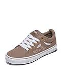 Vans Women's Seldan Shoe | Retro Tennis Inspired Sneakers for Fashion, Work & Everyday Wear, Mono Embroidery Walnut, 6.5