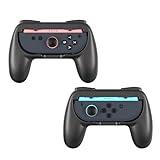 Hand Grips for Nintendo Switch 2 Joycon Controller Grip Handle Holder Attachment Accessories for Switch 2 Joy-Con, Black & 2 Pack