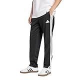 adidas Men's 3-Stripes Tricot Opem Hem Track Pants, Black