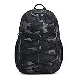 Under Armour Unisex-Adult Hustle Sport Backpack, (023) Black/Black/Metallic Black, One Size Fits All