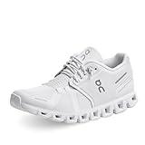 On Women's Cloud 5 Sneakers, All White, 8 Medium US