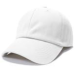 NPQQUAN Original Classic Low Profile Baseball Cap Golf Dad Hat Adjustable Cotton Hats Men Women Unconstructed Plain Cap Color White