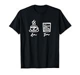 Morning Coffee Whiskey in the Evening Fun Latte AM Whisky PM T-Shirt