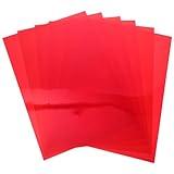 iplusmile 6pcs Pvc Light Diffuser Sheet Color Gels for Photography Classroom Light Filters Red Film for Art Projects Lightweight Color Changing Plates for Theater Video Lighting