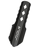 Ultralight Backpacking Trowel Aluminum Shovel Small Potty Multitool with Longer Handle Design Essential for Hiking, Camping and Survival Bags(Black 1 Pack)