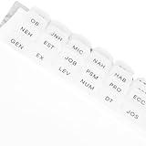 Mini Bible Tabs | Cute Vellum Paper Bible Tabs for Women Study Bible | 73 Journaling Tabs for Bible | Small Bible Tabs for Men | Bible Book Tabs | Minimalist Bible Tabs for Kids | Sticky Bible Tabs