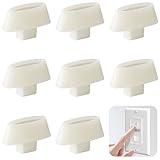 moonoom 8 Pcs Dimmer Replacement Knob, White Dimmer Slide Knobs, Light Switch Button Replacement for Easier Installation Non-Universal