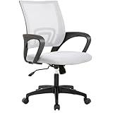 PayLessHere Home Office Chair Desk Computer Chair Adjustable Ergonomic Chair Lumbar Support Armrest Executive with High Density Mesh 360 Degree Swivel Chair for Adults Chair (Pack of 1, Beige)