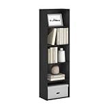 Furinno Luder Bookcase / Bookshelf / Storage Shelves, 5-Tier, Blackwood