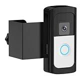 Anti-Theft Ring/Camera Video Doorbell Mount, Doorbell Bracket No Drilling Compatible with Ring Wireless Doorbell / (2024 Release)/ Battery Doorbell Plus/Pro for Houses, Apartments, Rentals (Black)