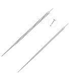 Aumeo G23 Titanium Threadless Piercing Taper 14G 16G 18G Piercing Insertion Pin Taper for Nose Lip Monroe Ear Tragus Helix Push in Body Piercing Stretching Kit Assistant Tool (Straight-16G,18G)