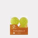 TADHG Pickleball 4-Pack Seamless PE Balls with Textured Surface Durable Game Balls for Consistent Bounce and Control for Indoor, Outdoor Use (Yellow, 4 Count)