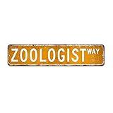 Zoology Expert Street Signs Zoology Expert Signs Zoology Expert Decor Gift For Zoology Expert Vintage Metal Wall Sign Rustic Wall Art Shabby Chic Wall Decor For Bedroom Kitchen Cafe Bar Office